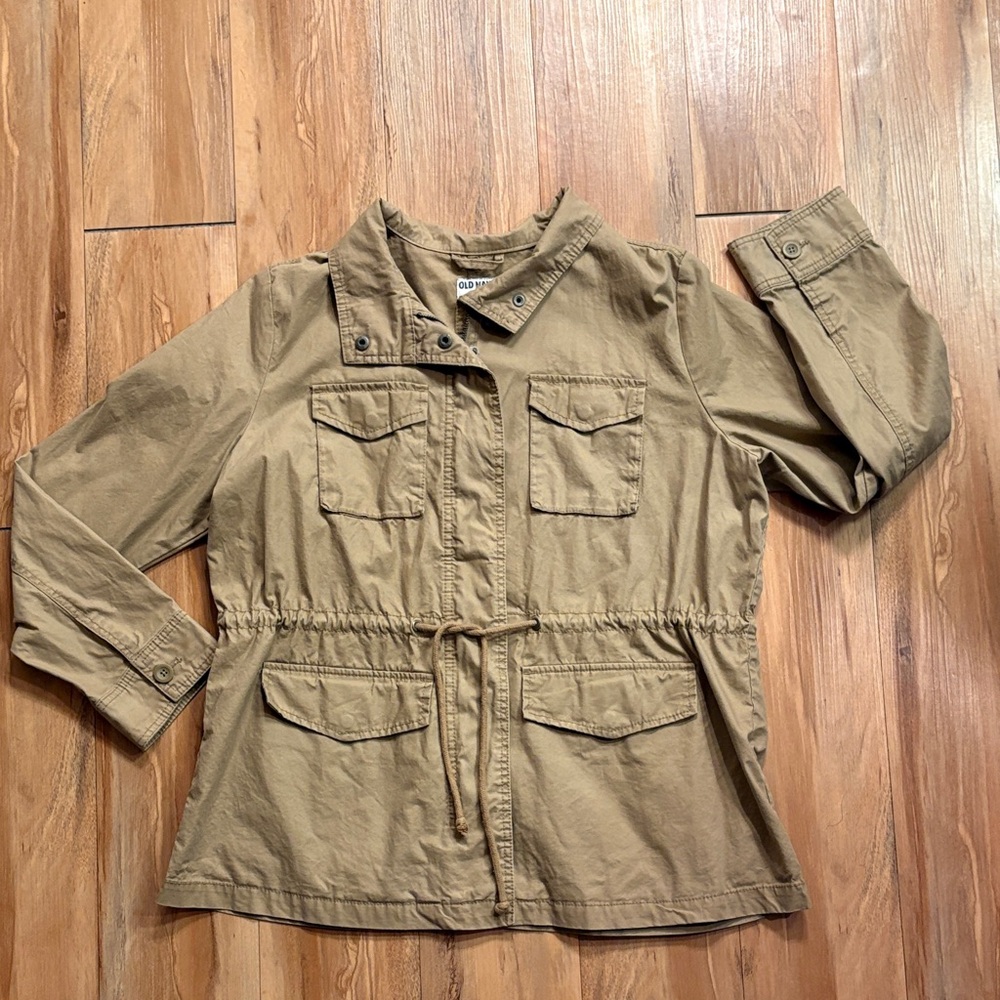 Old Navy Khaki Utility Jacket XL